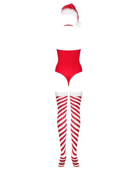 Новорічний костюм Obsessive Kissmas teddy Червоний L/XL | Зображення 3