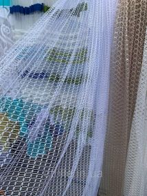 Тюль сітка, однотонний, білого кольору для кухні, веранди або коридору