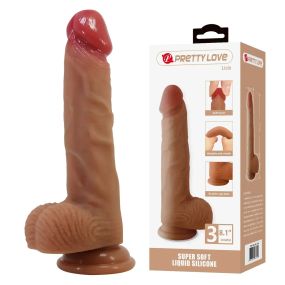 Силіконовий фалоімітатор на присосці PRETTY LOVE - Lisle 8.1" Super Soft Liquid Silicone Dildo, BW-008137N Sex Aura