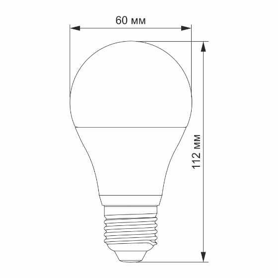Лампа A60 10W E27 4100К 12V LED Titanum | Зображення 2