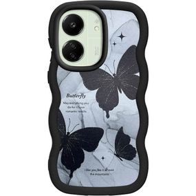 Чехол TPU Cloudy Pictures для Xiaomi Redmi 13C / Poco C65 Butterflies