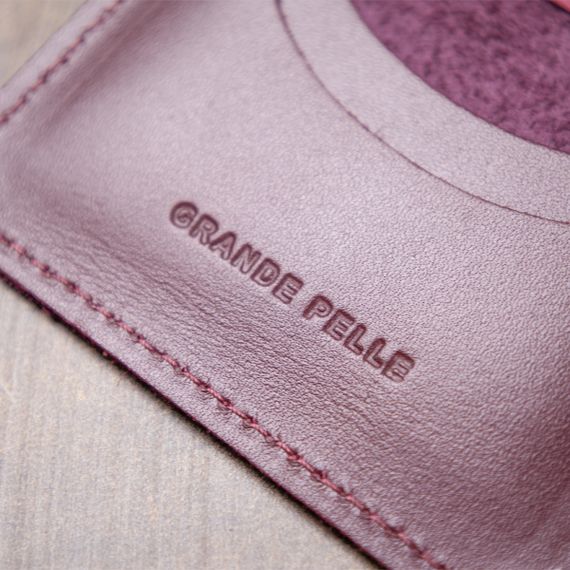 Кожаная обложка для автодокументов GRANDE PELLE 11491 Бордовый | Зображення 8