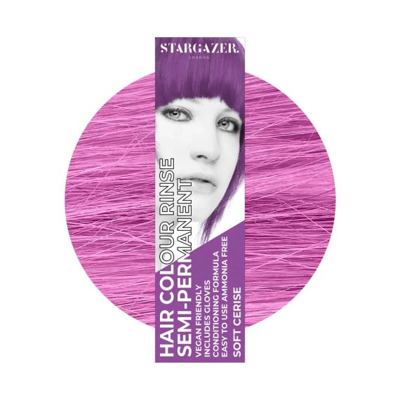 Краска для волос Мягкая фиолетовая Stargazer Semi-permanent hair colour Soft Cerise 70 мл