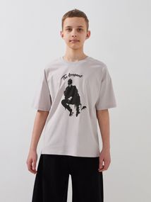 Футболка для хлопчика Dinomin 2614 146 см Сірий shop (2000999454578)
