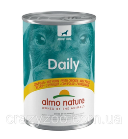 Влажный корм для собак Almo Nature Daily Menu with Chicken с курицей 400 г