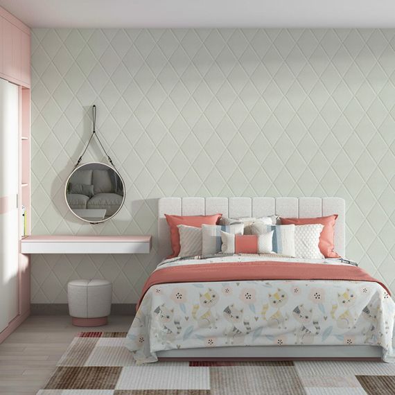 Самоклеюча декоративна настінно-стельова 3D панель Ромби під шкіру 700х700х6мм (161) SW-00000221 | Зображення 5