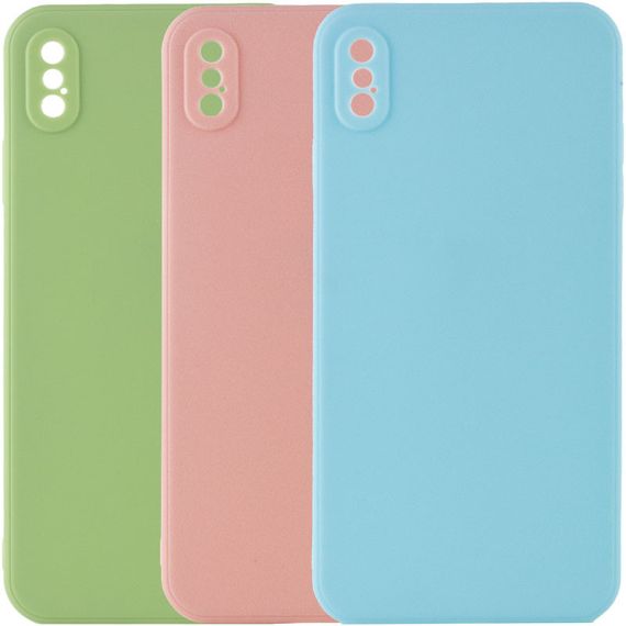 Силіконовий чохол Candy Full Camera для Apple iPhone X / XS (5.8")