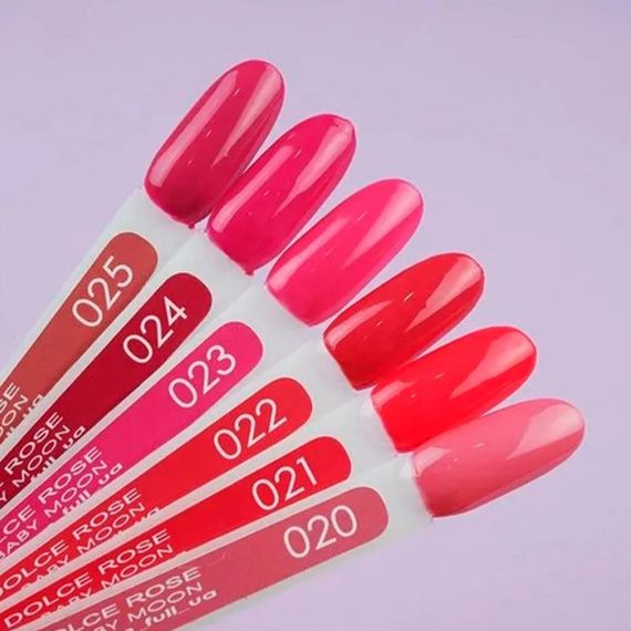 Гель-лак BABY MOON Dolce Rose №21 яркий огненно-розовый, 6 мл | Зображення 1