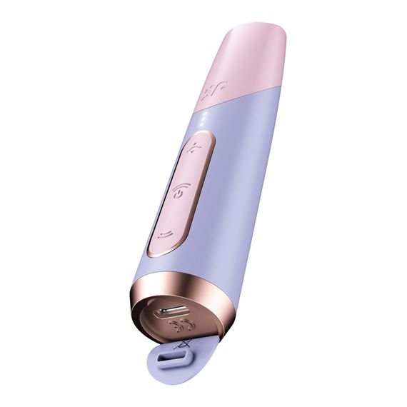 Вакуумний стимулятор Satisfyer Bold Kiss Violet, магнітна технологія 3D Air Pulse, 30 режимів роботи | Зображення 3