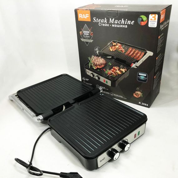 Электрический двухсторонний контактный гриль, Прижимной гриль для булочек и сэндвичей GX-95 | Зображення 5