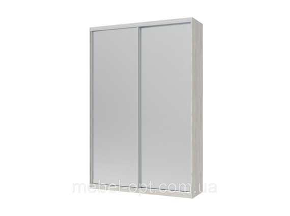Шафа купе Сіті Лайт Doros Біле дерево 2 Дзеркала 150х45х225 (42002059)