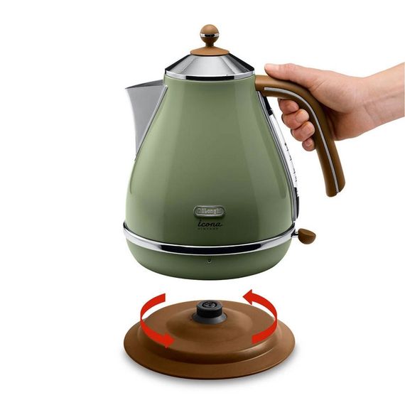 Электрочайник DeLonghi KBOV-2001-GR 1.7 л зеленый | Зображення 2