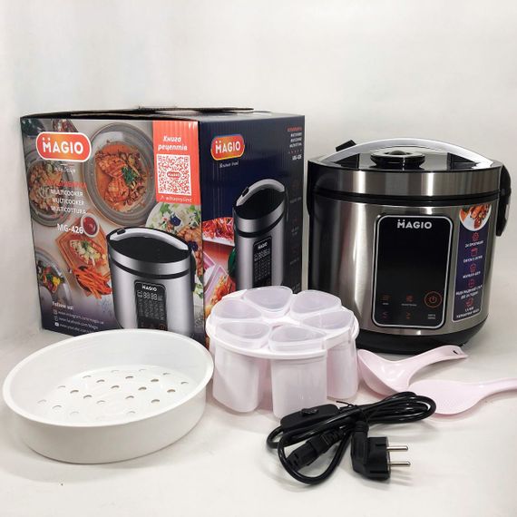 Скороварка пароварка мультиварка, Электронные мультиварки рисоварки, Хорошая бюджетная мультиварка RM-23 | Зображення 9