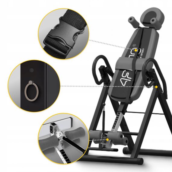 Стіл інверсійний 4FIZJO регульований 4FJ0655 Black/Grey (P-5905973401951) | Зображення 6