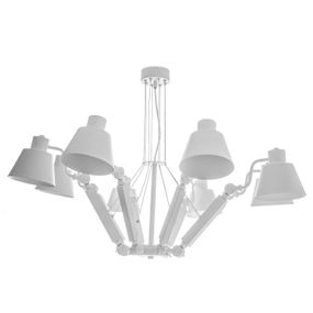 Люстра подвесная паук в зал E27 60W WH (BL-523S/8)