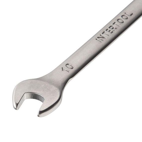 Ключ комбінований 10 мм CrV INTERTOOL HT-1210 | Зображення 1