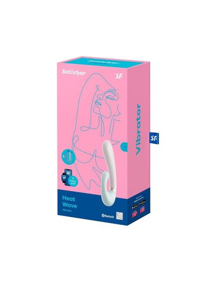 Смарт вібратор-кролик Satisfyer Heat Wave з підігрівом та керуванням через додаток (М'ятний) | Зображення 4