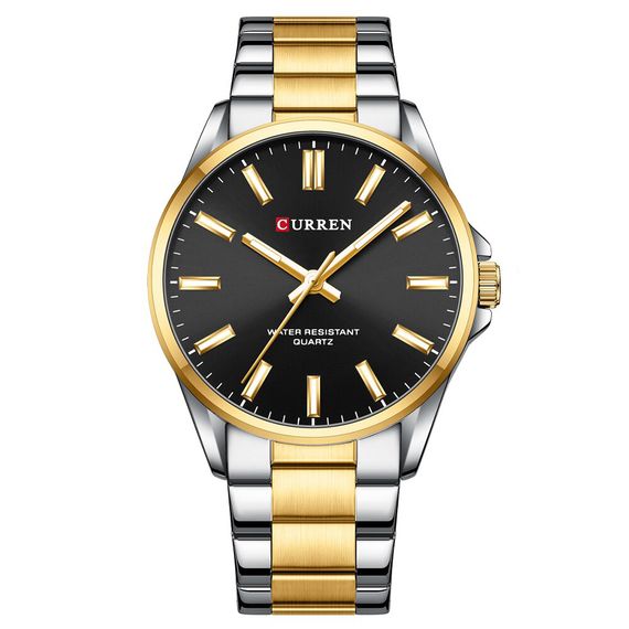 Чоловічий годинник Curren 9090 Silver-Gold-Black