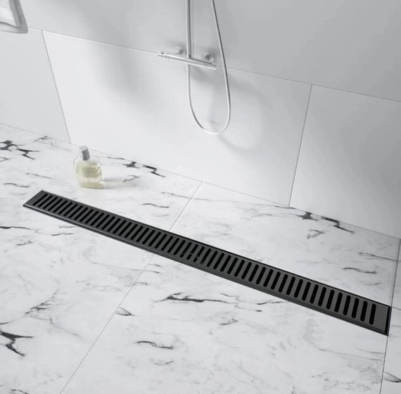 Лінійний трап Qtap Taurus FA600MBLA із нержавіючої сталі, з сухим затвором QTTAUFA600MB | Зображення 3