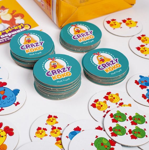 Гра настільна Vladi Toys розважальна Crazy Koko "Ку-ку-рі-ку!" VT8025-08 (укр) | Зображення 2
