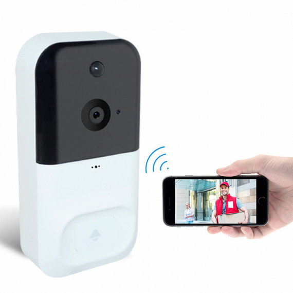 Домофон з WiFi камерою Smart Doorbell X5 ∙ Розумний дверний дзвінок відеодзвінок для квартири | Зображення 1