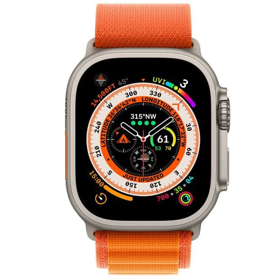 Ремінець Alpine Loop для Apple Watch 42(ser.1-3)/44/45/46/49mm (m/l) Помаранчевий / Orange | Зображення 1