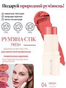 Рум'яна-стік Farmasi Fresh 04 4,5 г