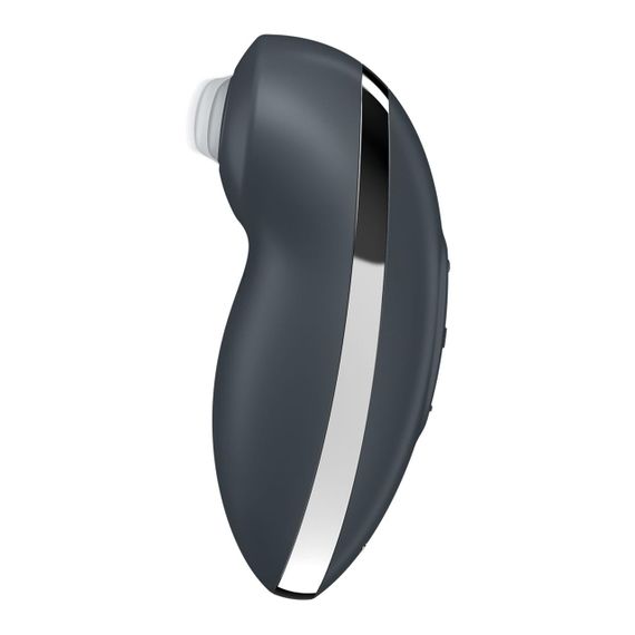 Вибростимулятор-пульсатор Satisfyer Tap & Climax 2 Grey, эффект постукивания пальцем Sex Aura | Зображення 1