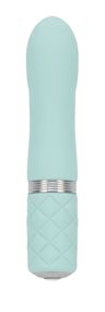 Розкішний вібратор PILLOW TALK - Flirty Teal з кристалом Swarovski, гнучка головка