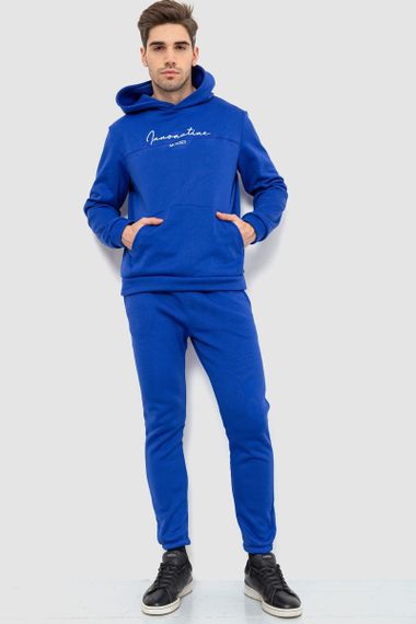 Спортивный костюм мужской на флисе, цвет электрик, 238R57160 | Зображення 1