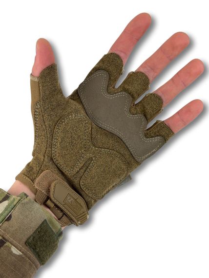 Тактичні безпалі рукавички MECHANIX M-PACT® Fingerless Койот Розмір XL | Зображення 3