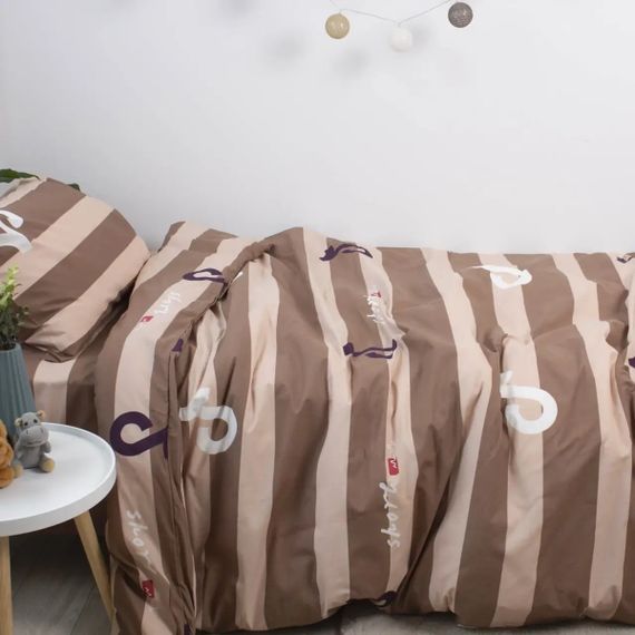 Постільна білизна підліткова ТЕП Soft dreams Line Brown 2-00886_26455 150х215 см коричнева | Зображення 3
