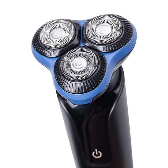 Електробритва 5 Вт 800 mAh бритва електрична бездротова з 3 голівками для гоління Синя Sokany SK-16038BL | Зображення 5