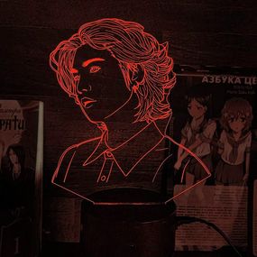 Акриловий світильник-нічник BTS Шуґа червоний tty-n002237