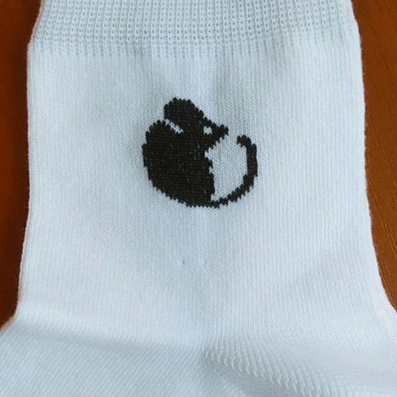 Подростковые носки с рисунком мышки Twinsocks р21-23(36-38),22-24(35-37), 23-25(38-40),24-26(38-40) белый | Зображення 2