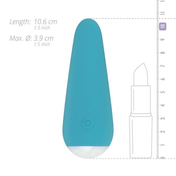 Мінівібратор Cala Azul – Julia Mini Vibrator, дуже ніжний, 10 режимів Sex Aura | Зображення 3