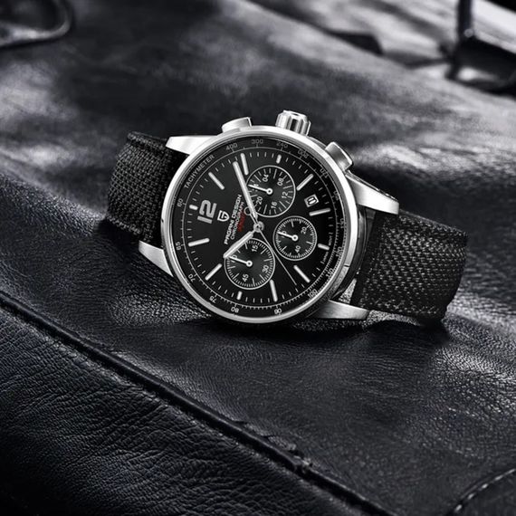 Чоловічий годинник Pagani Design YS008 Silver-Black | Зображення 1