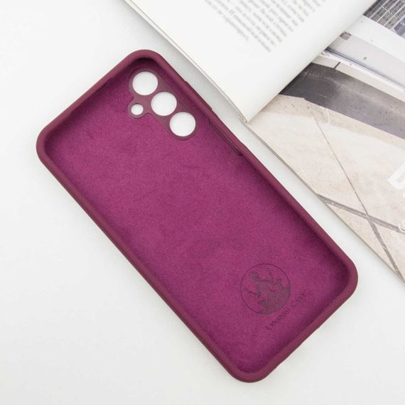 Чохол Silicone Cover Lakshmi Full Camera (AAA) with Logo для Samsung Galaxy A15 4G/5G / M15 5G Бордовий / Plum | Зображення 2