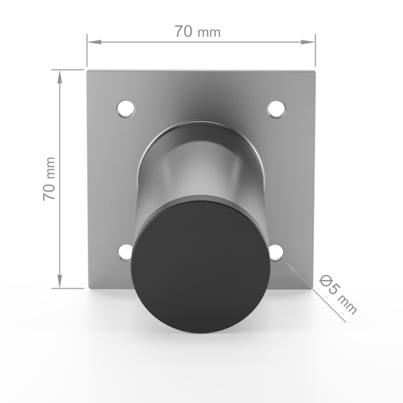 Ножка из металла H=250mm Серый | Зображення 2