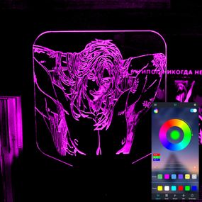 Акриловый светильник-ночник управление с телефона ДжоДжо 2 tty-n001933