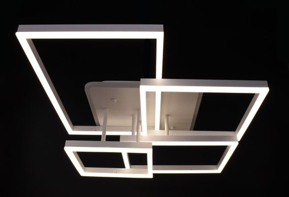 Люстра світлодіодна стельова LED світильник для квартири на стелю лед з пультом 26099 Білий 17х56х71 см. | Зображення 3