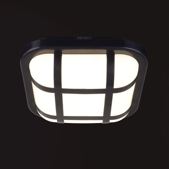 Уличный настенный ЛЕД светильник AL-15SQ-H/15W NW IP54 BK | Зображення 4