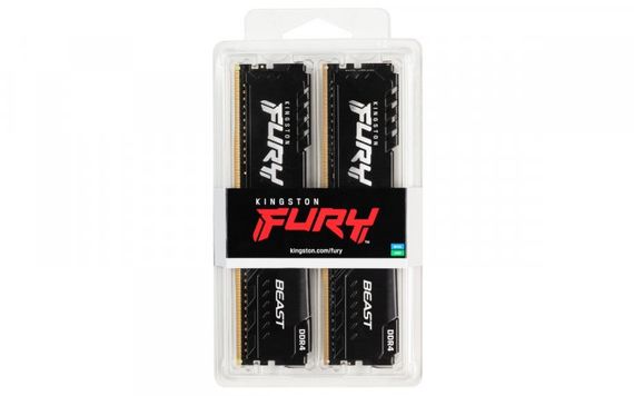 Пам&#039;ять ПК Kingston DDR4 32GB KIT (16GBx2) 3600 FURY Beast KF436C18BBK2/32 | Зображення 8