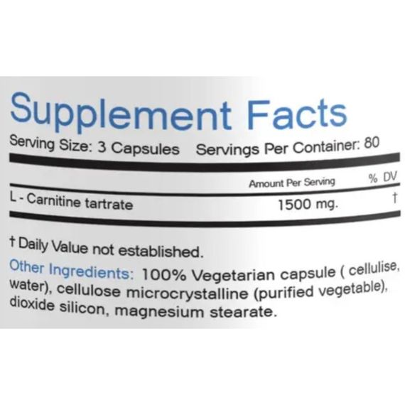 Карнитин Bionic Formula L-Carnitine 1500 mg 240 Caps | Зображення 1