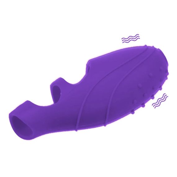 Вибронасадка на палец " Lazy finger", цвет фиолетовый sexstyle | Зображення 3