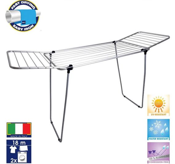 Сушарка для білизни підлогова Casa Si Pluto 18m Silver (CS92748Q05) | Зображення 1