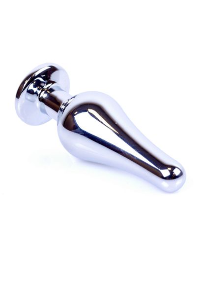 Анальна пробка - Jewellery Silver BUTT PLUG- Green | Зображення 3