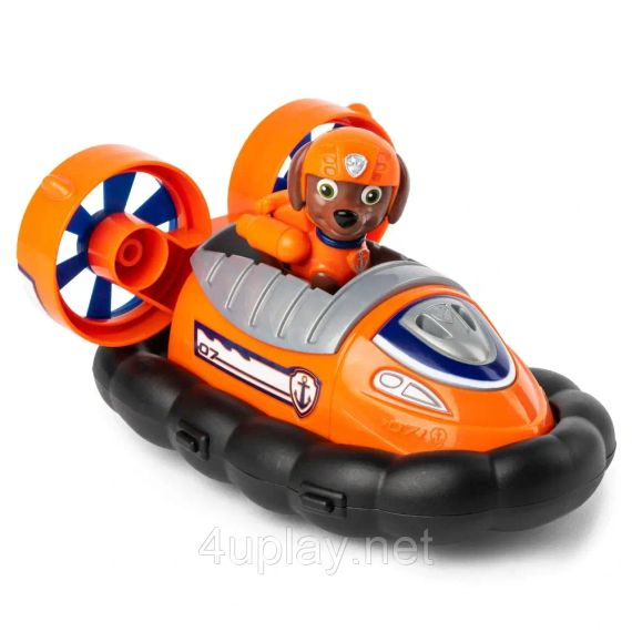 Щенячий патруль Спасательный катер и фигурка Зума Оригинал PAW Patrol Zuma Hovercraft Vehicle | Зображення 2