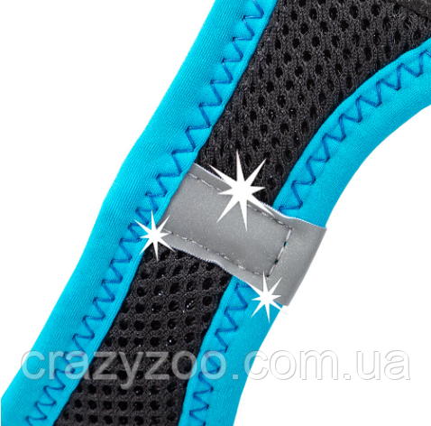 Шлея для собак Ferplast Kaori P XS черно-голубая A: 28-30 см B: 32-36 см 75469032 | Зображення 2