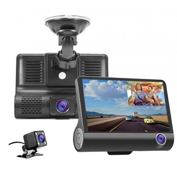 Автомобильный видеорегистратор 3 камеры XoKo DVR-300 Full HD 1080P | Зображення 2